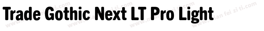 Trade Gothic Next LT Pro Light字体转换